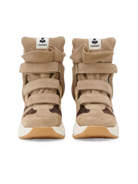 Sneakersy Isabel Marant zamszowe brązowe