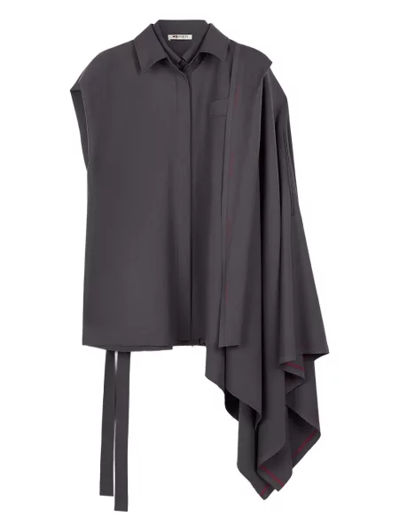 Cămașă Ports 1961 de lână drapată gri