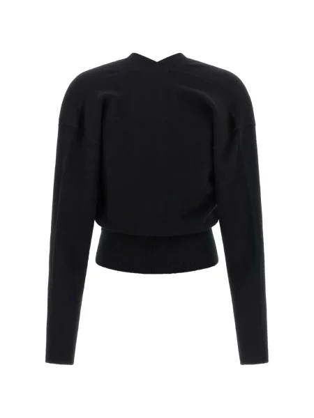 Кашмирена жилетка Extreme Cashmere с прехлупване черно