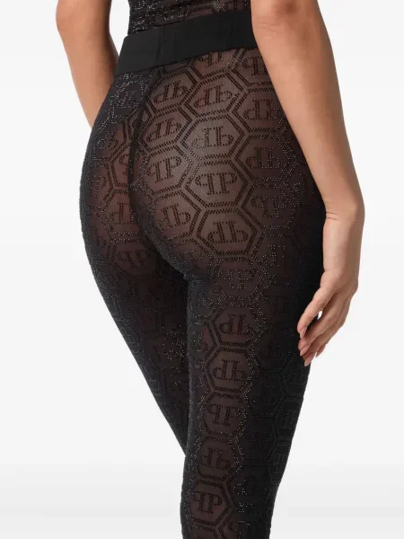 Leggings Philipp Plein negru