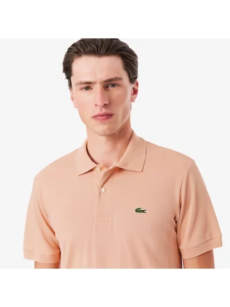 Классическое поло Lacoste розовое