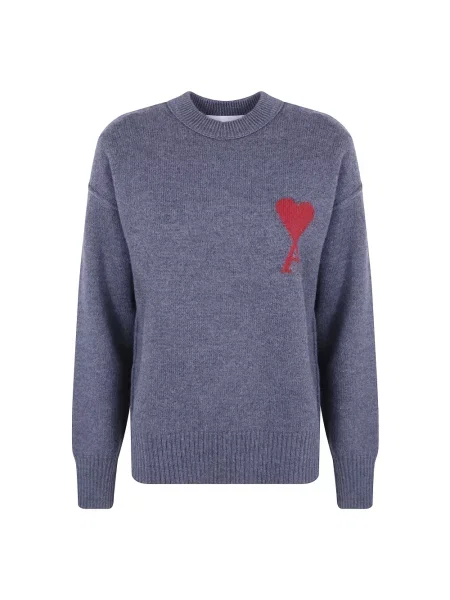 Sweter Ami Paris szary