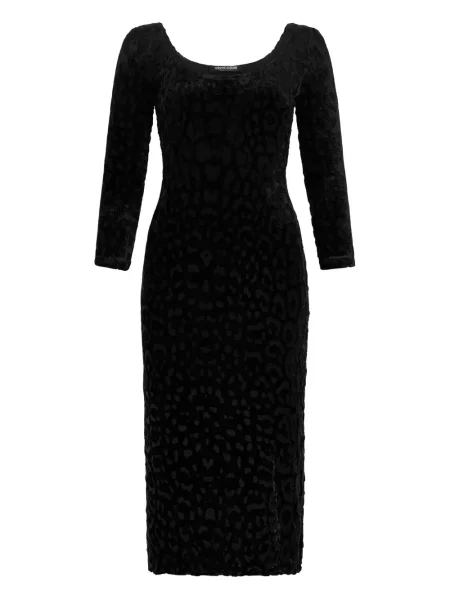 Rochie Roberto Cavalli de catifea de costum negru