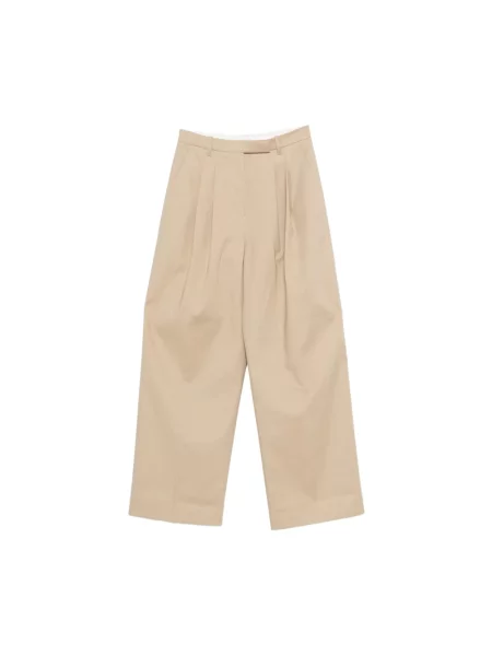 Szerokie spodnie Mark Kenly Domino Tan beżowe