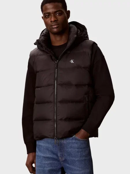 Джинсовий жилет Calvin Klein Jeans чорний