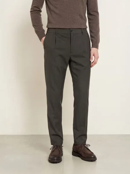Cruna Chino Kalhoty Extra Slim Fit khaki