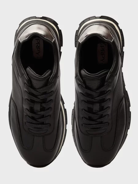 Кожаные кроссовки Prpy черные