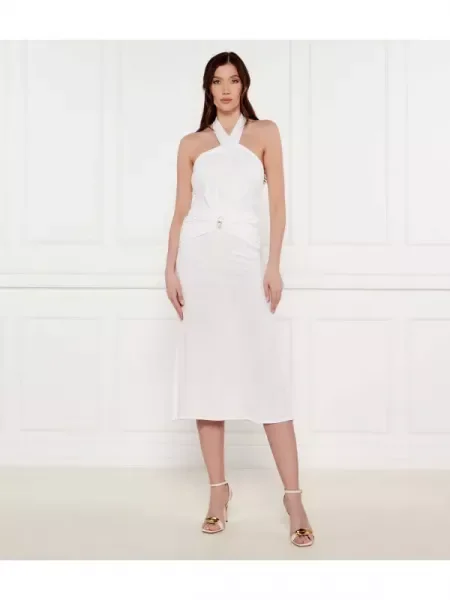 Elisabetta Franchi Rochie alb