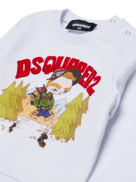 Sweter dziecięcy Dsquared2 biały