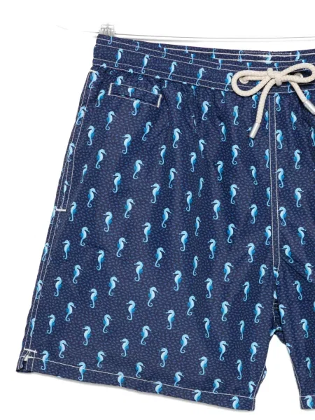 Slip de baie Mc2 Saint Barth cu imagine cu cordon albastru