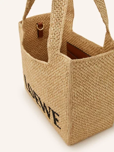 Loewe Torba Shopper Medium beige czarna