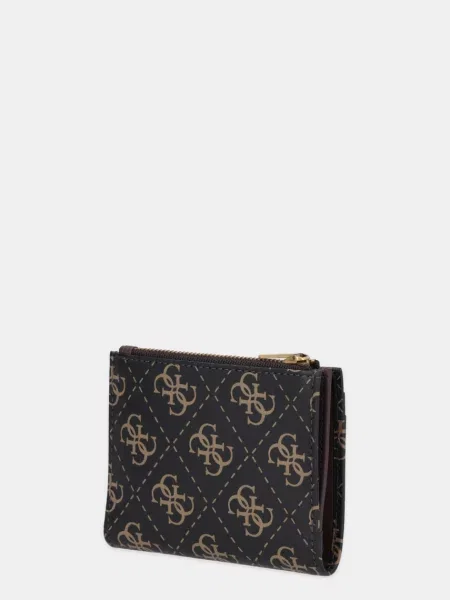 Шкіряний гаманець Guess MILANO SMMALO коричневий