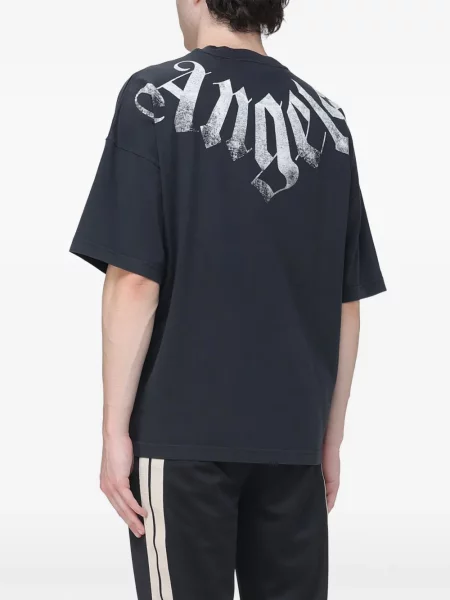 Tricou Palm Angels cu imagine negru