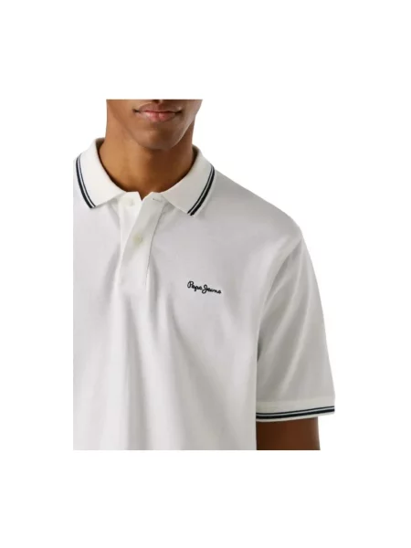 Koszulka polo Pepe Jeans biała