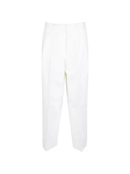 Pantaloni Michael Kors plisate alb