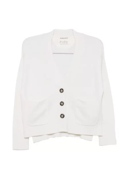 Cardigan Purotatto alb