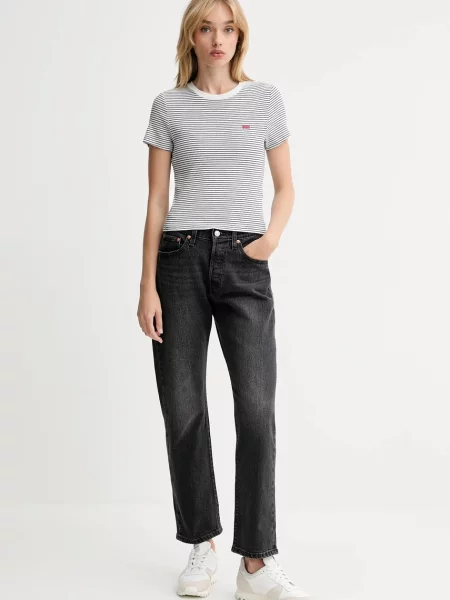 Levi's rifle straight dámske CURVE čierna