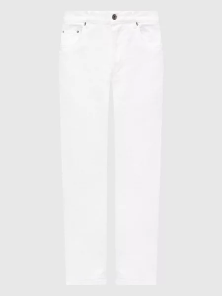 Джинси з патчем логотипа Pini Parma білі