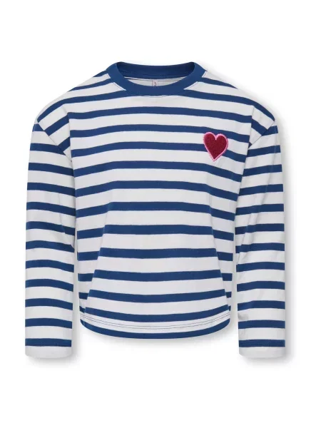 Only Mini Tricou KMGLIDA albastru închis / roșu vin alb