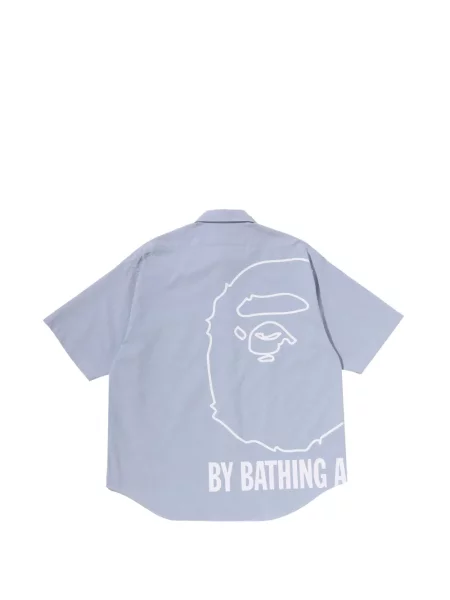 Scurt cămașă A Bathing Ape® cu imagine albastru