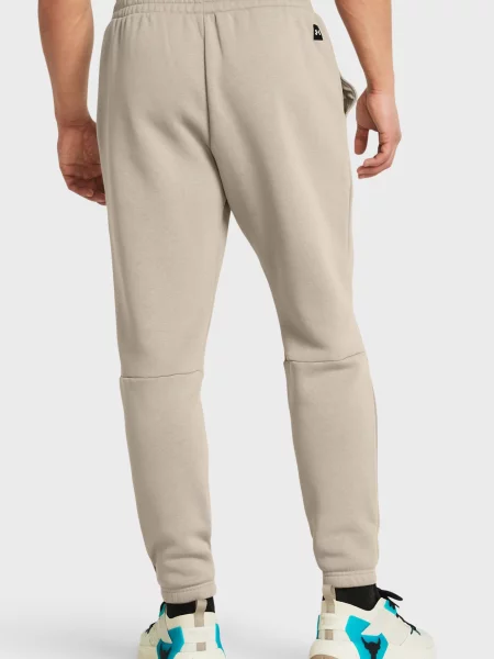 Флисовые джоггеры Under Armour бежевые