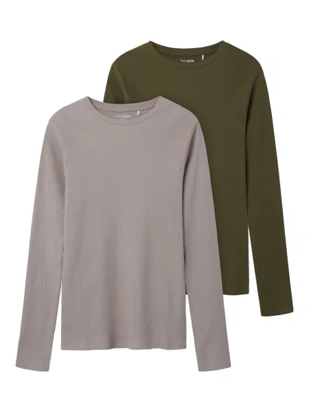 TWO SOON Tricou / verde gri