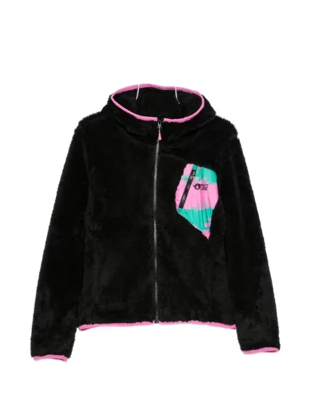Hanorac cu glugă Picture din fleece negru