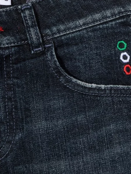Szorty jeansowe dziecięce Philipp Plein niebieskie