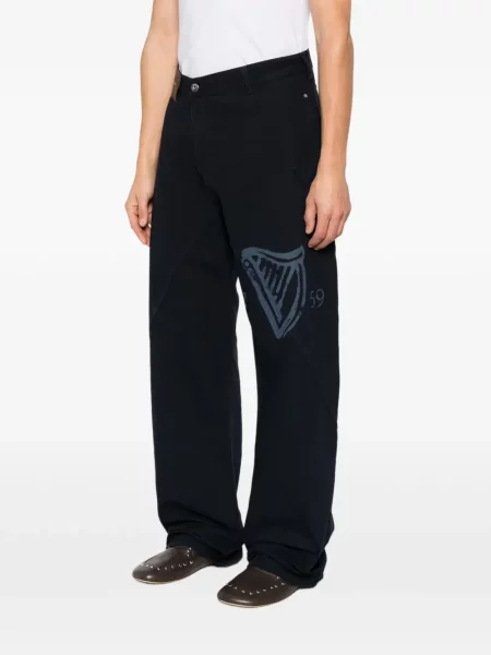 Pantaloni Jw Anderson cu imagine albastru