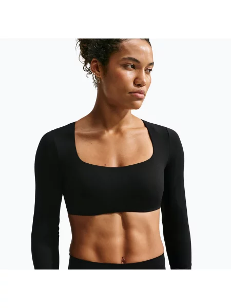 Спортен сутиен Nike Zenvy black/cool grey черно