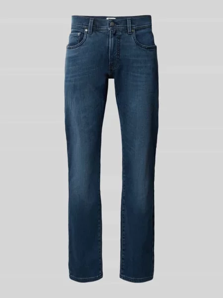Dżinsy o kroju slim fit z elastycznej mieszanki bawełny z dodatkiem Pierre Cardin