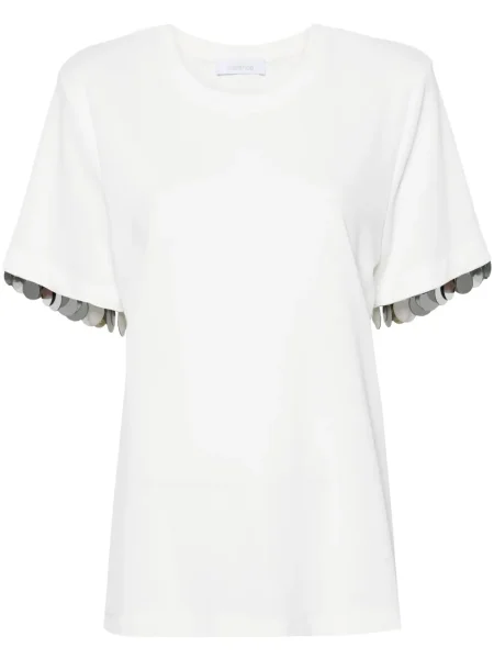 Koszulka Rabanne z krepy biała
