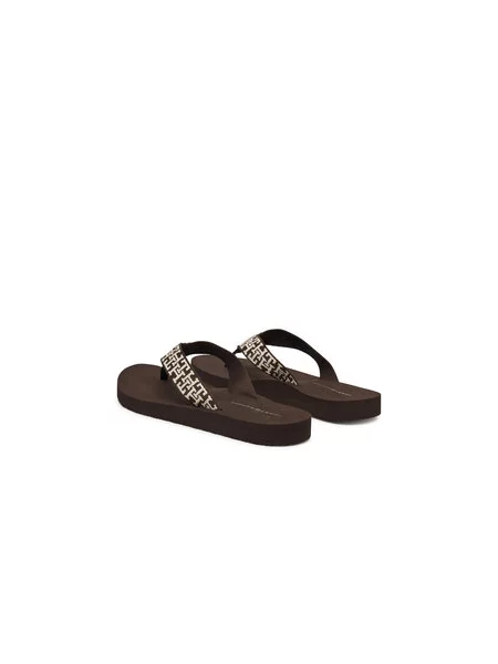 Tommy Hilfiger Šlepetės per pirštą Corportate Sandal ruda