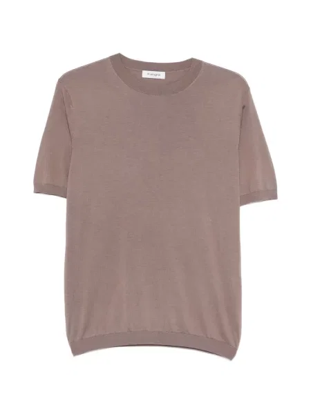 Tricou Kangra cu decolteu rotund maro