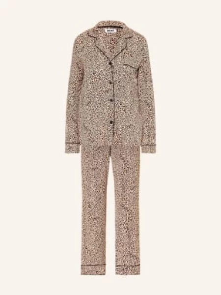 Dkny Piżama Evergreen braun beżowa