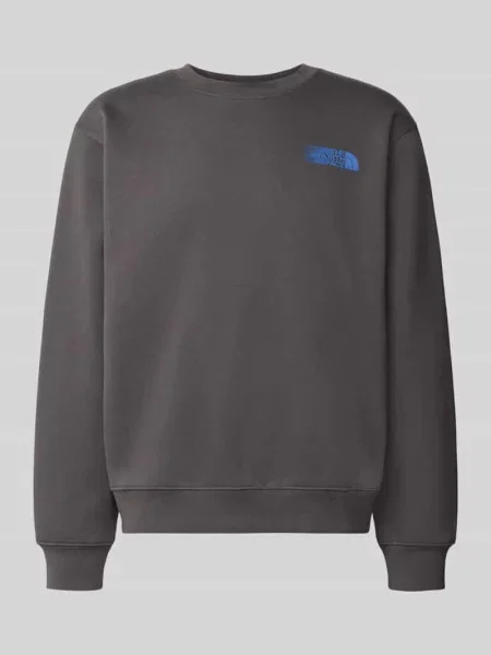 Bluza o kroju relaxed fit z mieszanki bawełny The North Face szara