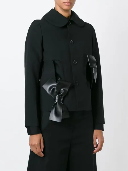 Geacă Comme Des Garçons cu funde negru