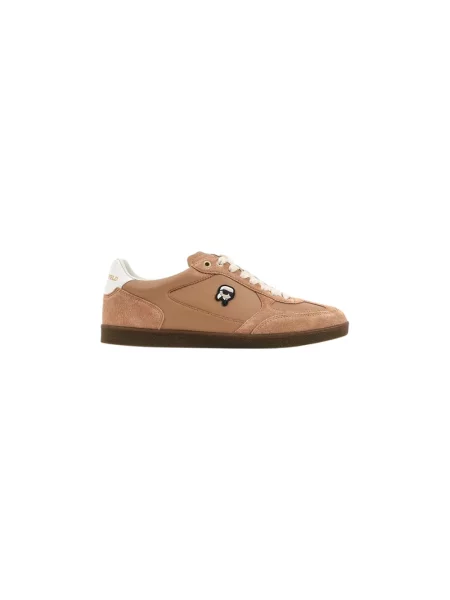 Sneakersy Karl Lagerfeld skórzane brązowe