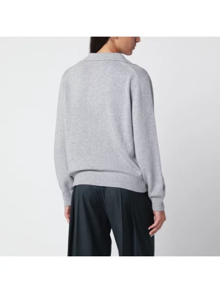 Sweter Victoria Beckham wełniany szary