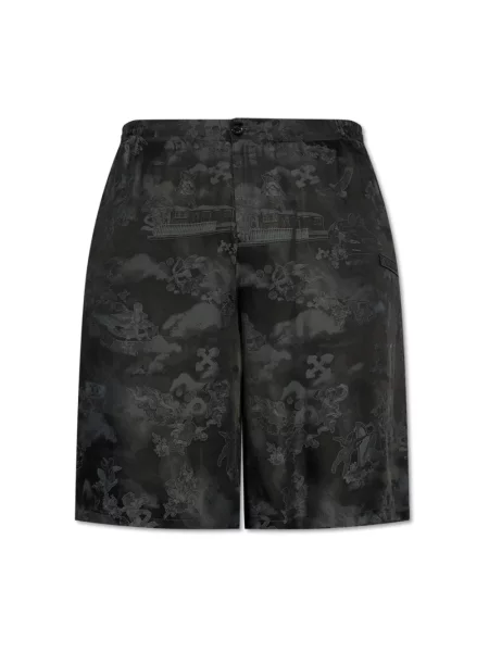 Szorty Off-white żakardowe białe
