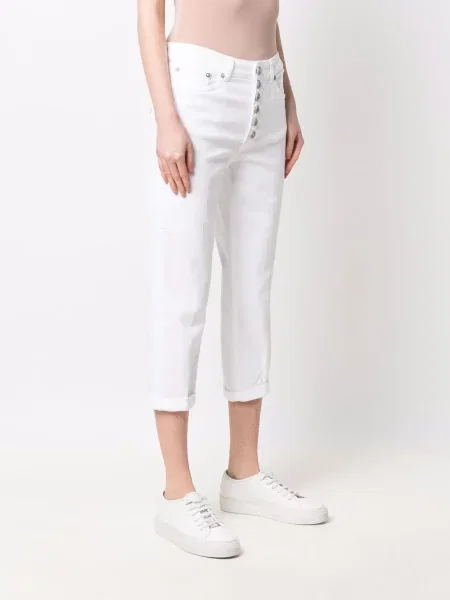 Pantaloni Dondup alb