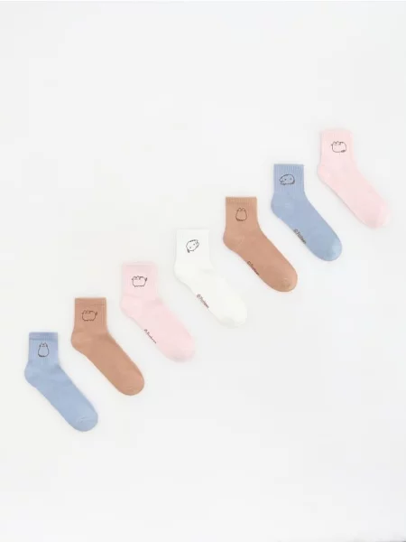 Reserved Шкарпетки Pusheen 7 pack різнобарвний 