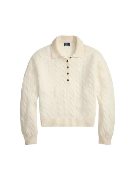 Sweter Polo Ralph Lauren wełniany beżowy