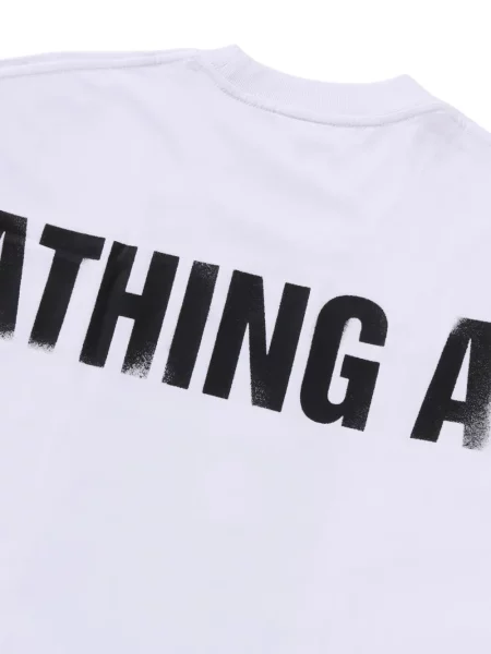 Tricou A Bathing Ape® cu imagine alb