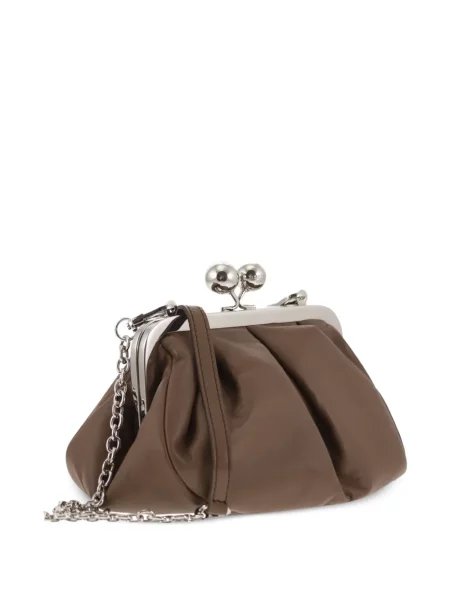 Bőr utazótáska Weekend Max Mara barna