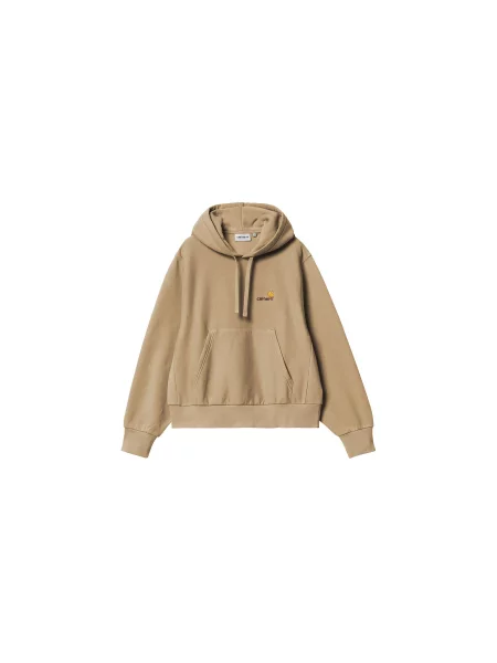 Carhartt WIP W HD American Script Sweat Ash Heather Kobiety Bluzy i bluzy z kapturem Carhartt WIP Size: S szary