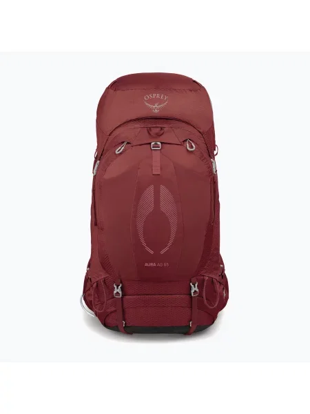 Rucsac de trekking pentru femei Osprey Aura AG 65 l XS-S berry sorbet red roșu
