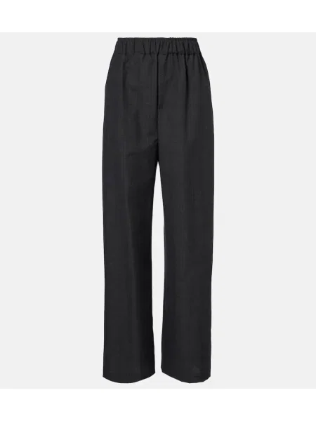 Pantaloni The Frankie Shop în carouri gri