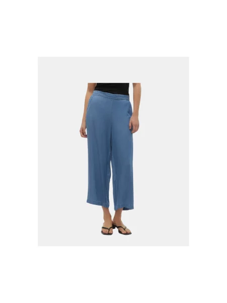 Vero Moda Culotte nadrág Bree Wide Leg kék
