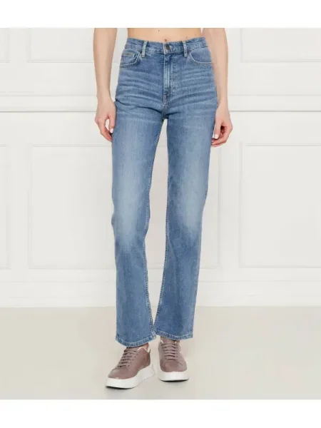 Boss Blugi Ada Albastru Straight Leg negru